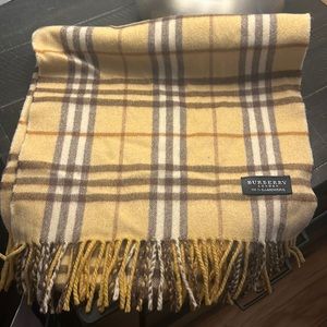 Burberry check cashmere scarf
